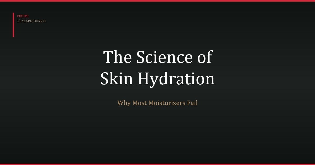 The Science of Skin Hydration: Why Most Moisturizers